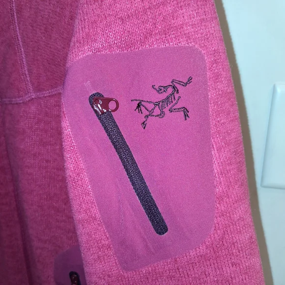 Pink Arc'teryx Women's Atom LT Full zip Lined with polartech - Picture 3 of 6